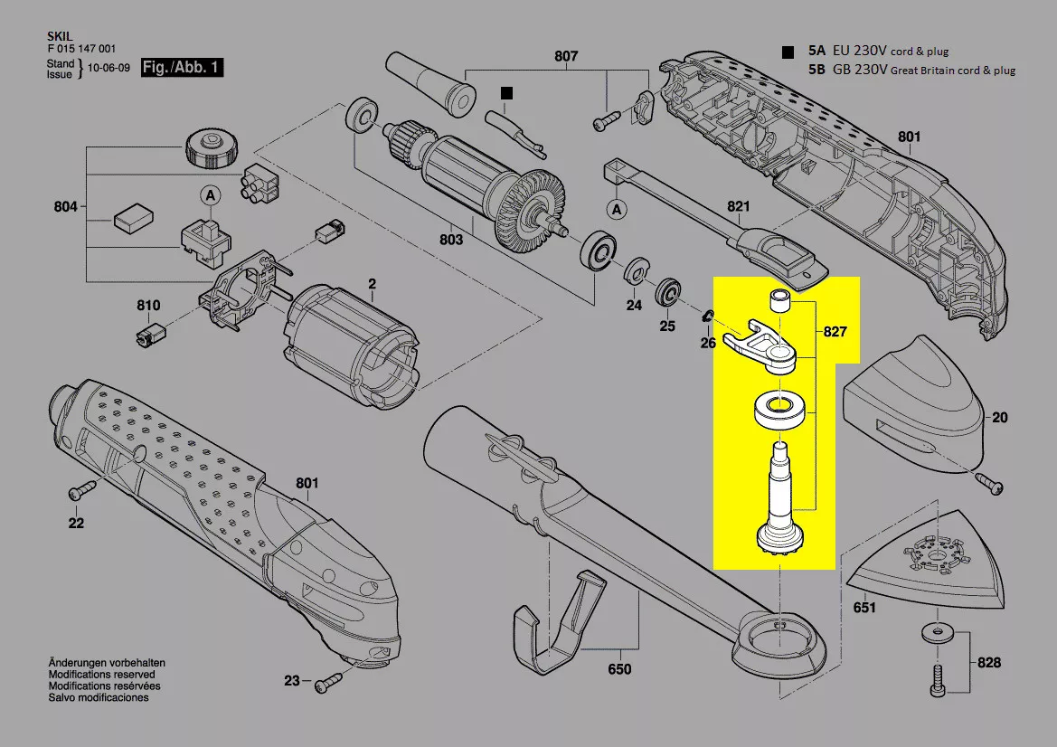 porte-outil réf. 2610Z01025 SKIL